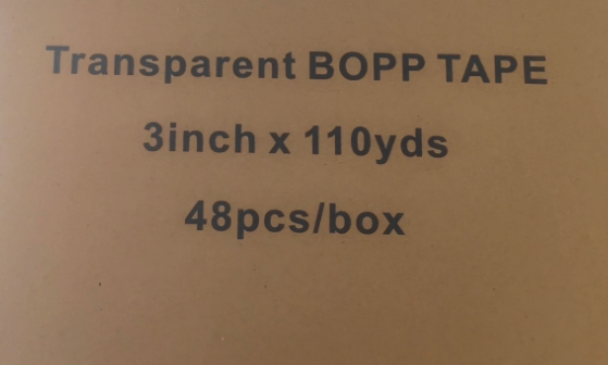 Tape Rolls 3 inch x 110 yrds clear transparent (48 piece)