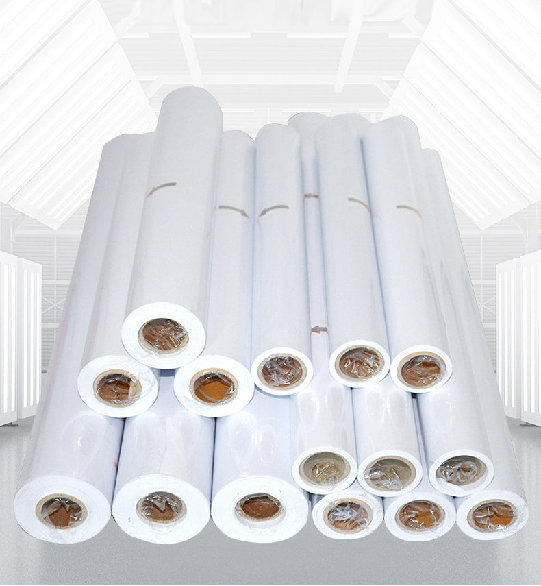 80gsm CAD 24 inch Drawing Paper Roll for Engineering Inkjet Printer – 3" Core