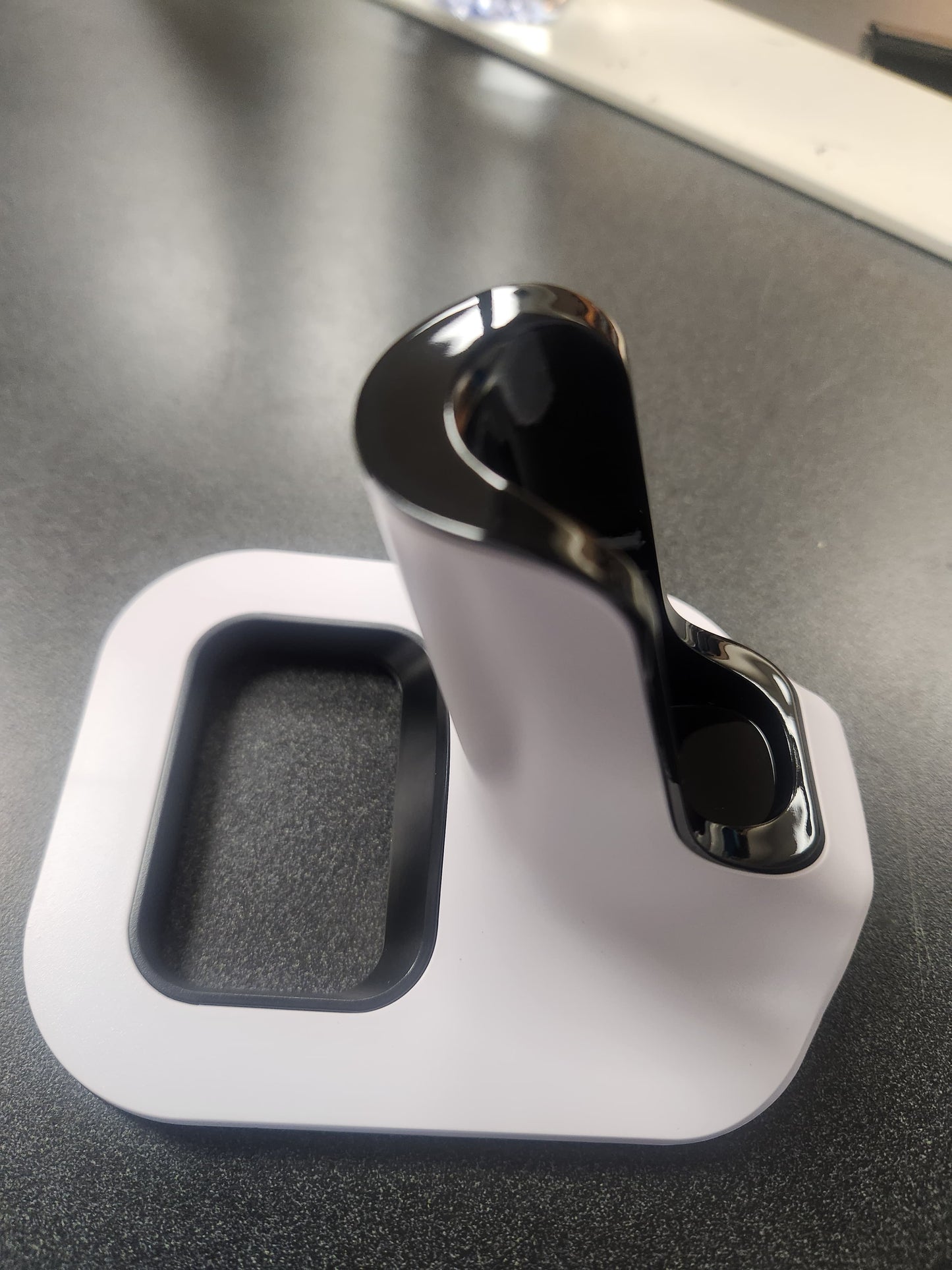 Barcode scanner cradle stand angle